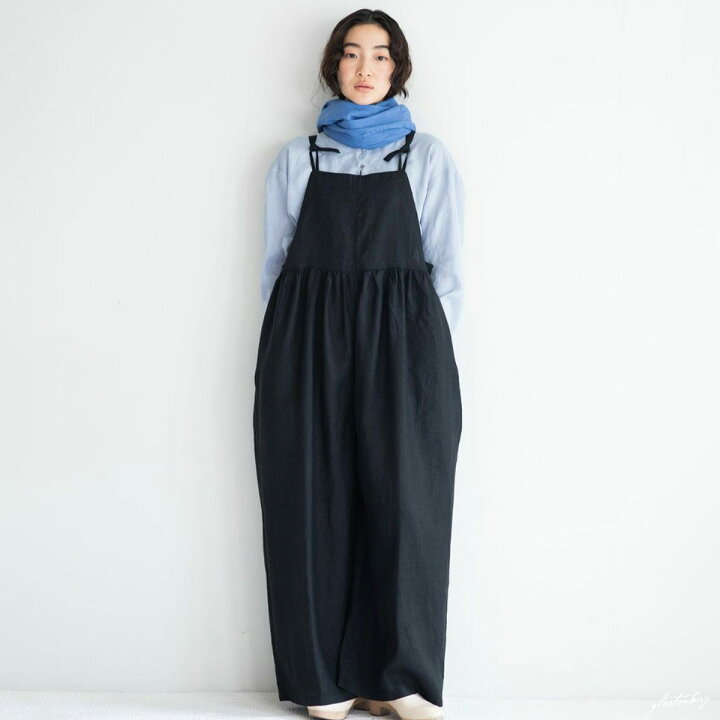 楽天市場】（fog linen work）ロミー サロペット ブラック（未試着品  
