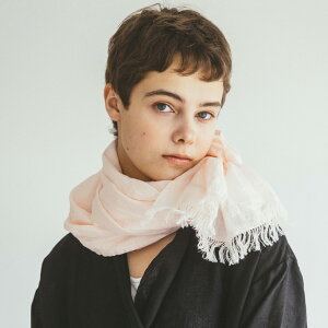 (fog linen work)ロセリエ スカーフ オパール ピーチ(フォグリネンワーク)