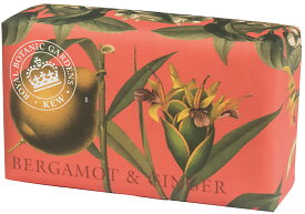 （ENGLISH SOAP COMPANY）（KEW GARDEN SERIES）(ESC ソープ）（240g） BERGAMOT & GINGER ベルガモット＆ジンジャー（Luxury Shea Butter Soap ）（イングリッシュソープカンパニー）