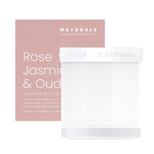 �iTHE AROMATHERAPY CO.�jNaturals�@�L�����h���@400g�@Rose Jasmine & Oud�@���[�Y�W���X�~�����E�[�h�@Candle�@�i�A���}�Z���s�[�J���p�j�[�j�i�`�������Y