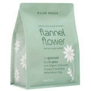 マインビーチ(MAINE BEACH)(フランネルフラワー)Bath Salt Refill バスソルト リフィル(詰替え用) 500g Flannel Flower (オーガニック)(フランネルフラワーエキス)