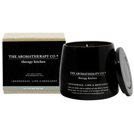 （THE AROMATHERAPY CO.）セラピーキッチン エッセンシャルオイル ソイワックスキャンドル Lemongrass, Lime & Bergamot レモングラス、ライム&ベルガモット Essential Oil Soy Wax Candle （アロマセラピーカンパニー）Therapy Kitchen