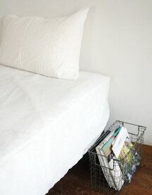 （fog linen work）リネンボックスシーツ　シングル ホワイト（フォグリネンワーク）