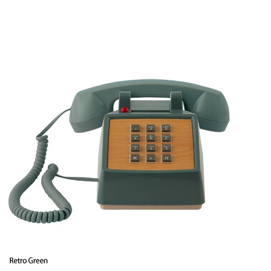 モーテルにありそうなクラシカルなデザインの電話機 デジタル回線で実際に使用することが可能です HERMOSA モーテルフォン レトログリーン 公式ショップ MOTEL 国内正規総代理店アイテム ハモサ PHONE
