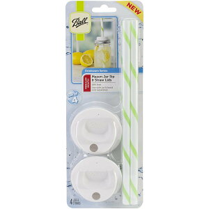 iC\W[jBall Sip & Straw Lids 4/Pkg-Regular Mouth C\W[p M[}EXp4pbN