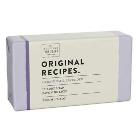 （Scottish Fine Soaps）origial recipes. SOAP220g　Geranium&Lavender（スコティッシュファインソープ）