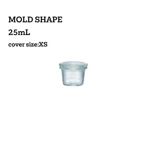 WECK �K���X�L���j�X�^�[756 �yMOLD SHAPE�z 25ml �WXS�T�C�Y �����T�C�N���K���X�̈׋C�A�c�ݓ��L��܂��B�����̎C�ꏝ�����L��܂��B�����m���肢�������܂��B �i���T�C�N���K���X�r�j