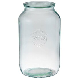 （WECK）ガラスキャニスター776（STRAIGHT）3250ml（蓋Lサイズ）（リサイクルガラスの為気泡歪み等有ります。多少の擦れ傷等も有ります。ご承知お願いいたします。）（リサイクルガラス瓶）