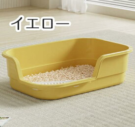 【期間限定で使える300円OFFクーポン】短納期 猫のトイレ オープントップ猫用トイレ スコップ付き 大きめ 猫用トイレ 大型 前入り式 子猫 猫砂の飛び散り防止 掃除簡単 スペース広い ポータブルペット猫用トイレ