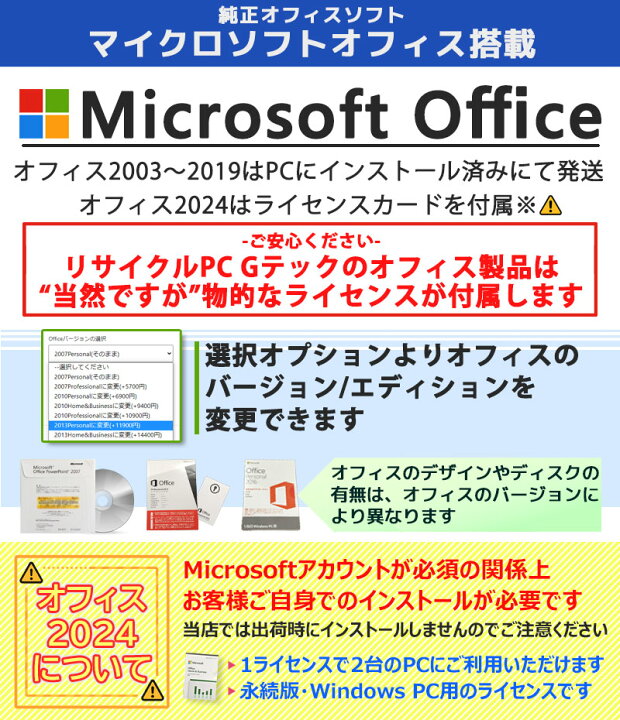 楽天市場】安心国内メーカー 店長おまかせ高速動作パソコン 中古 