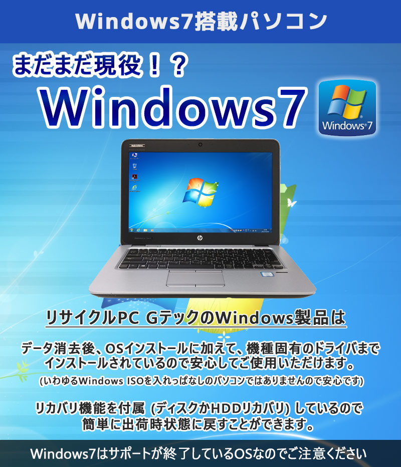 品数豊富！ 中古パソコン Windows 7 Pro 32bit 19インチ液晶セット