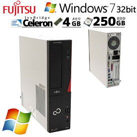 Win7 32bit 中古デスクトップ 富士通 ESPRIMO D582/G Windows7 Pro Celeron G1610 メモリ 4GB HDD 250GB DVD-ROM / 3ヶ月保証 中古パソコン 中古PC 中古デスクトップパソコン (d0715)