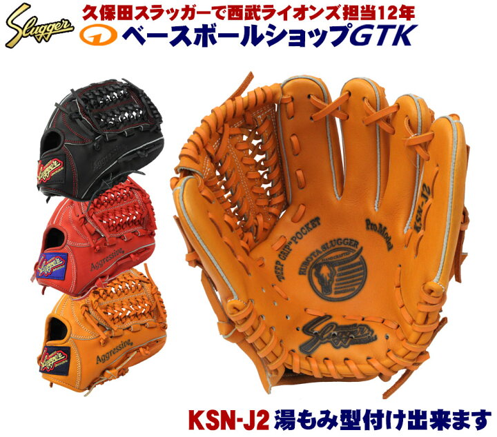 楽天市場】久保田スラッガー グローブ 少年 軟式 KSN-J2 オレンジ F 