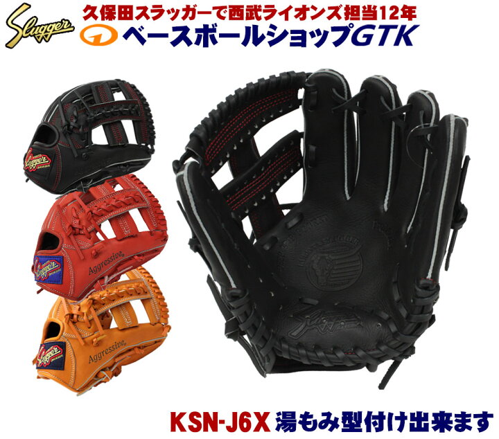 楽天市場】久保田スラッガー 少年グローブ 軟式 KSN-J6X W-14 オレンジ  