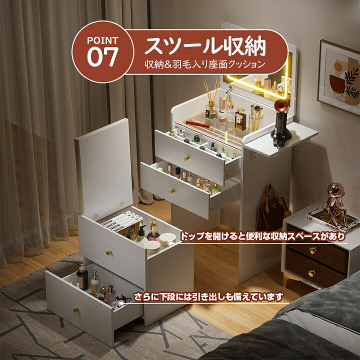 楽天市場】＼LINE登録で5％オフ／COMHOMA ドレッサー 化粧台 2点セット 