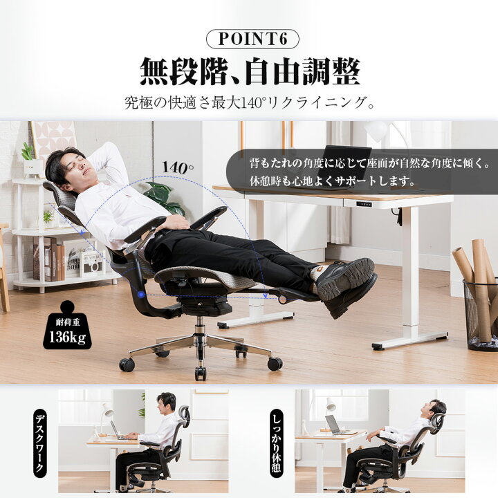楽天市場】＼LINE登録で5％オフ／COMHOMA オフィスチェア メッシュ 