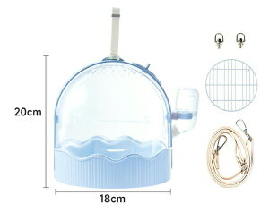 鳥かご インコキャリー ハムスターケージ 鳥キャリーケース 鳥バッグ 給水器付き 小動物 移動用ケージ ショルダーバッグ キャリーケース おでかけ 透明 小動物 飼育ケージ 鳥用 お散歩ケー