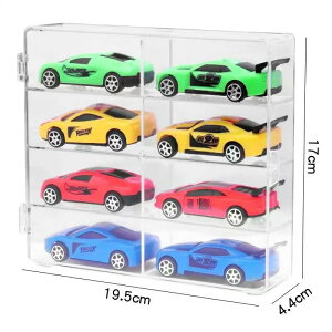 ミニカー 32台 1/64収納 4×8マス 片付け 収納 ミニカーコレクション 収納ケース トミカ ミニカーケース トミカケース 透明なトミカケース コレクションケース おもちゃ ショーケース ホットウ