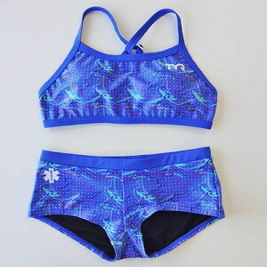 【アウトレット】【送料無料】女性水着 GUARD(ガード)×TYR(ティア)ペイント柄【レディース ワークアウトビキニ セパーレト】