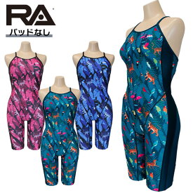 【ネコポス発送】【パッドなし】RA(アールエー) / ra競泳練習水着 (オールインワン セミロングスパッツ) レディース ワンピース トレーニング水着