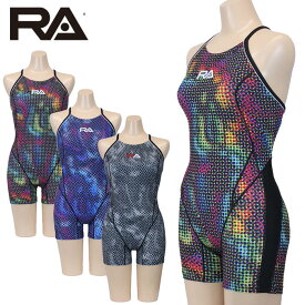 【ネコポス発送】RA(アールエー) / 女性水着 (オールインワン ハーフスパッツ) レディース ワンピース トレーニング水着