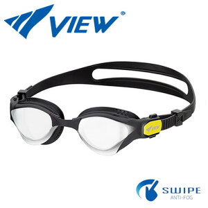 VIEW fina���F SWIPE ANTI-FOG �X�C�~���O�S�[�O�� �~���[�����Y DELFINA for TRIATHLON V2000SAM �J���[CBDY