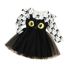 マラソンセール2480→2280円★最短翌日お届け★ハロウィン 衣装 子供 ネコ チュールワンピース 猫 子供用 halloween コスプレ ベビー服 子供服 キッズ ベビー 仮装 ワンピース 衣装 こども コスチューム コスプレ 女の子 90cm 100cm 110cm 120cm 130cm