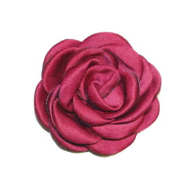花形　リボン　フラワーリボン　カラー：ワインレッド　10個入り　ラッピング素材　ファッション素材　手芸　レター・贈り物