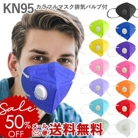 ＼半額セール／ N95マスク 耳掛け 正規品 大きいサイズ 大きめ 大人 YWSH 1枚入り【メール便送料無料！10点まで】 子供 カラーマスク パープル KN95 立体 カラフル マスク 排気バルブ 不織布 オレンジ 紫 ピンク 在庫一掃 6ss