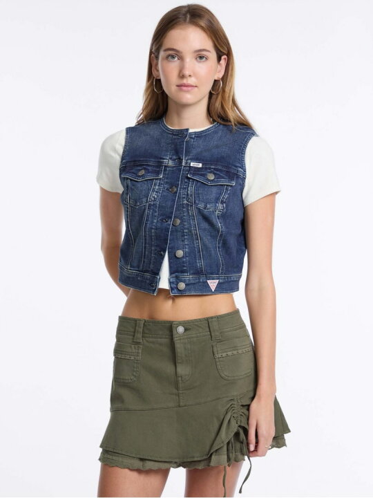 楽天市場】【SALE／50%OFF】GUESS Originals デニム ベスト (W)Denim 