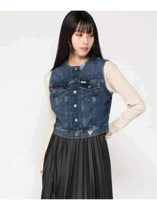 楽天市場】【SALE／50%OFF】GUESS Originals デニム ベスト (W)Denim 
