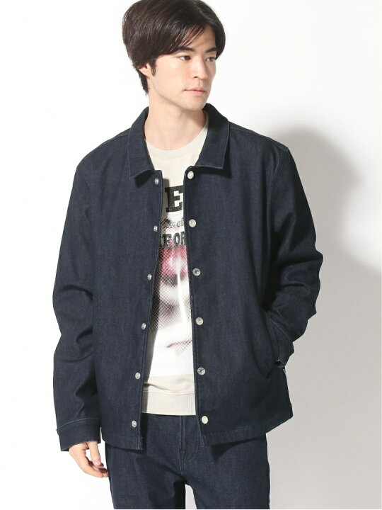 楽天市場】【SALE／50%OFF】(M)STRETCH DENIM COACH JACKET GUESS ゲス 