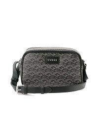 GUESS ショルダーバッグ (M)EDERLO Camera Bag Double Zip GUESS ゲス バッグ ショルダーバッグ グレー ブルー ブラウン【送料無料】[Rakuten Fashion]