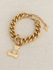 (W)Bear Chain Bracelet GUESS ゲス アクセサリー・腕時計 ブレスレット・バングル ゴールド【送料無料】[Rakuten Fashion]