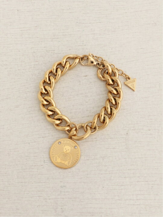 楽天市場】【SALE／50%OFF】GUESS ブレスレット (W)Bear Coin Curb 
