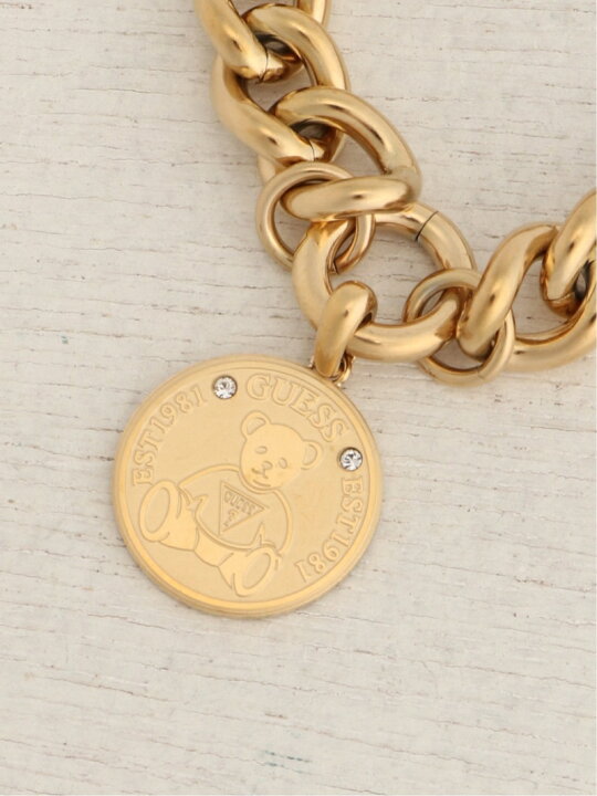 楽天市場】【SALE／50%OFF】GUESS ブレスレット (W)Bear Coin Curb 