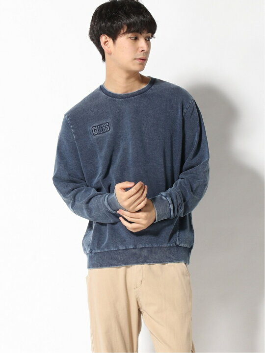 楽天市場】【SALE／30%OFF】(M)Logo Indigo Sweat GUESS ゲス トップス 
