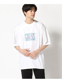 【SALE／30%OFF】(M)Washed Logo Tee GUESS ゲス トップス カットソー・Tシャツ ブラック ホワイト【RBA_E】【送料無料】[Rakuten Fashion]