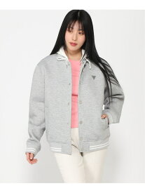 (U)UNI Hooded Knit Jacket GUESS ゲス トップス パーカー・フーディー グレー【送料無料】[Rakuten Fashion]