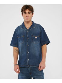 GUESS デニム シャツ (M)GUESS Originals Denim Shirt GUESS Originals ゲス トップス シャツ・ブラウス ブルー【送料無料】[Rakuten Fashion]