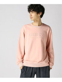 【SALE／50%OFF】(M)Logo Sweatshirt GUESS ゲス トップス スウェット・トレーナー ピンク ブラック グリーン グレー【RBA_E】【送料無料】[Rakuten Fashion]