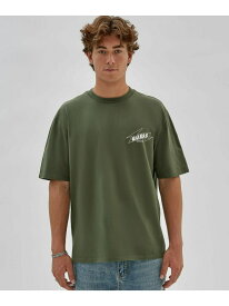 GUESS Tシャツ (M)GUESS Originals Eco Radio Tee GUESS ゲス トップス カットソー・Tシャツ グリーン ブラック ベージュ【送料無料】[Rakuten Fashion]