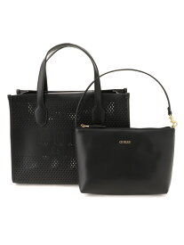 【SALE／60%OFF】(W)KATEY Perforated Small Tote GUESS ゲス バッグ トートバッグ ピンク ブラック ブラウン ホワイト【RBA_E】【送料無料】[Rakuten Fashion]