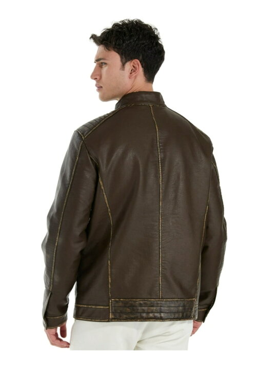 楽天市場】【SALE／60%OFF】GUESS ジャケット (M)Pu Leather Washed 