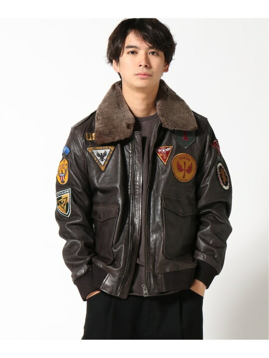 楽天市場】【SALE／50%OFF】(M)Patched Leather Jacket GUESS ゲス 