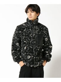 【SALE／50%OFF】(M)Eco Sherpa Jacket GUESS ゲス ジャケット・アウター その他のジャケット・アウター ブラック ブルー【RBA_E】【送料無料】[Rakuten Fashion]