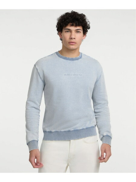 【SALE／50%OFF】GUESS JEANS スウェット(M)Slim Logo Emb Sweat GUESS JEANS ゲス トップス スウェット・トレーナー ブルー【RBA_E】【送料無料】[Rakuten Fashion]