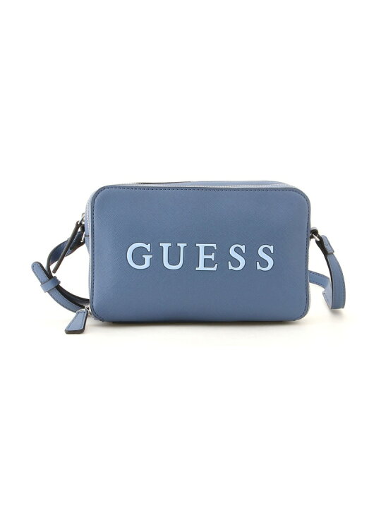 GUESS ブルーグレー ショルダーバッグ ハンドバッグ | GUESS(ゲス 
