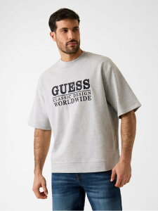 �ySALE�^30%OFF�zGUESS/(M)ATH Pacific Terry Crewneck GUESS �Q�X �g�b�v�X �J�b�g�\�[�ET�V���c �O���[ �l�C�r�[�yRBA_E�z�y���������z[Rakuten Fashion]