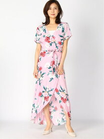 【SALE／70%OFF】(W)OLIVETTE WRAP DRESS GUESS ゲス ワンピース・ドレス ドレス ピンク【RBA_E】【送料無料】[Rakuten Fashion]